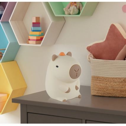 Globo - LED RGBW dimmbares wiederaufladbares Kinder-Nachtlicht LED/1,5W/5V 1200 mAh Capybara