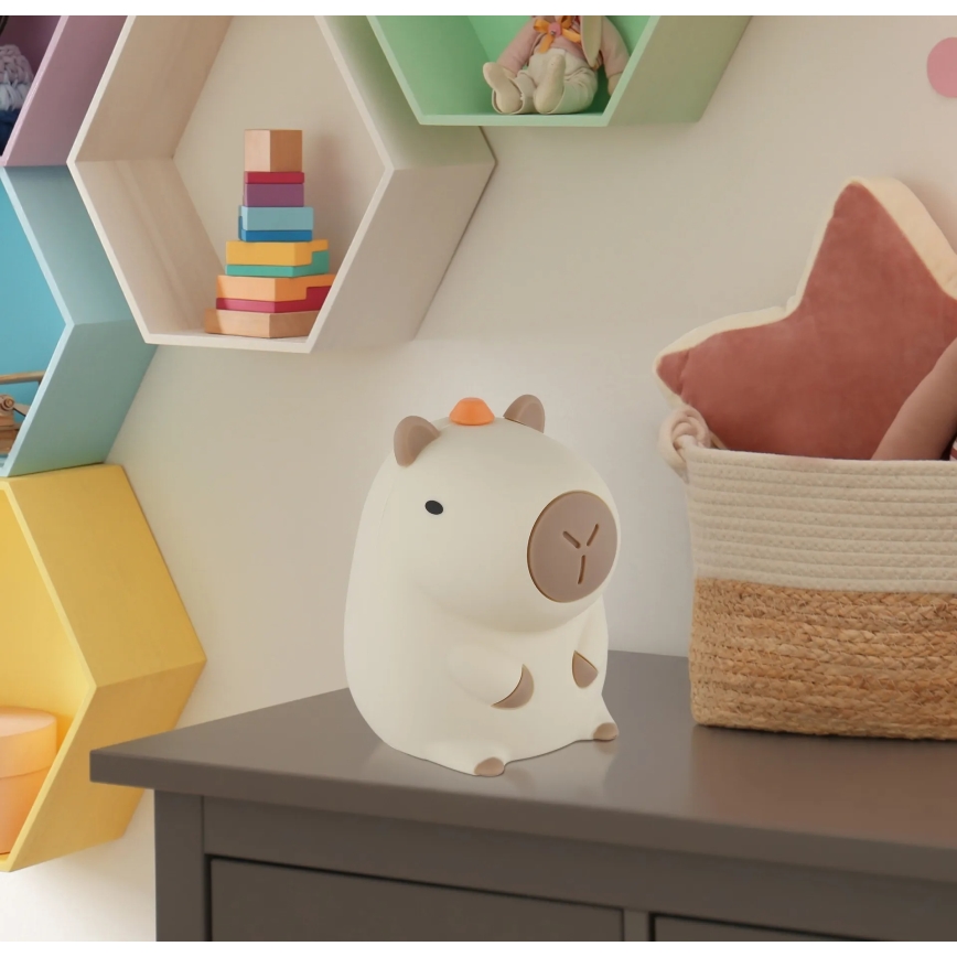 Globo - LED RGBW dimmbares wiederaufladbares Kinder-Nachtlicht LED/1,5W/5V 1200 mAh Capybara