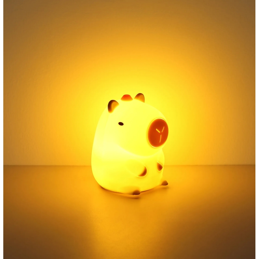 Globo - LED RGBW dimmbares wiederaufladbares Kinder-Nachtlicht LED/1,5W/5V 1200 mAh Capybara