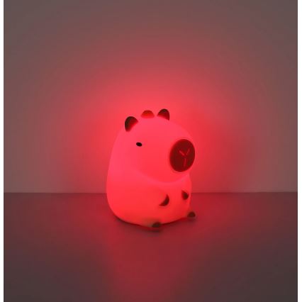 Globo - LED RGBW dimmbares wiederaufladbares Kinder-Nachtlicht LED/1,5W/5V 1200 mAh Capybara