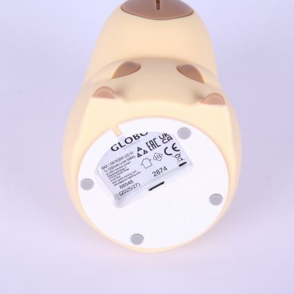 Globo - Veilleuse rechargeable pour enfants LED RGBW dimmable LED/1,5W/5V 1200 mAh capybara