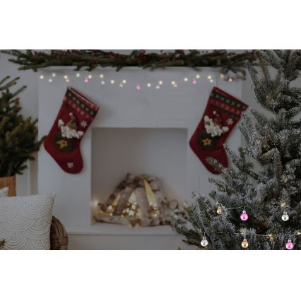 Globo - Catena luminosa di Natale a LED 20xLED/2xAA 2,2m bianco caldo