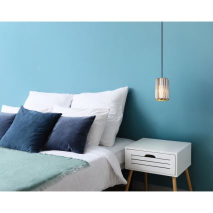 Globo - Lampadario a sospensione con filo 1xE27/60W/230V diametro 13,5 cm