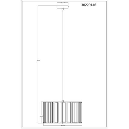 Globo - Suspension filaire 1xE27/60W/230V d. 35 cm