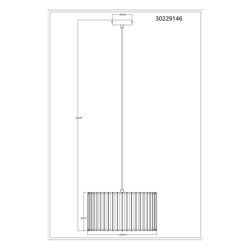 Globo - Suspension filaire 1xE27/60W/230V d. 35 cm