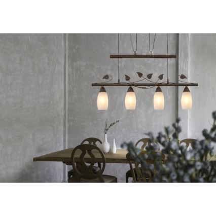 Globo - Lampadario a sospensione con filo 4xE14/28W/230V