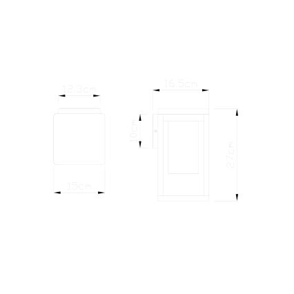 Globo - Applique murale extérieur 1xE27/40W/230V IP44