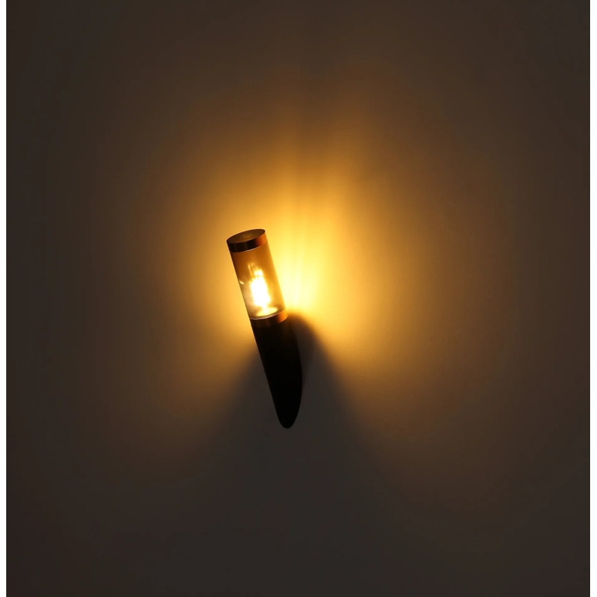 Globo - Applique murale extérieure 1xE27/23W/230V IP44 noir/cuivre