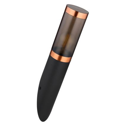 Globo - Applique murale extérieure 1xE27/23W/230V IP44 noir/cuivre