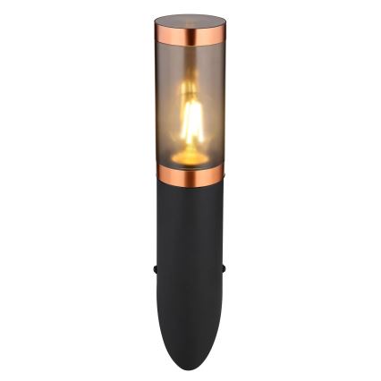 Globo - Applique murale extérieure 1xE27/23W/230V IP44 noir/cuivre