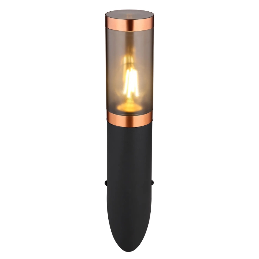 Globo - Applique murale extérieure 1xE27/23W/230V IP44 noir/cuivre