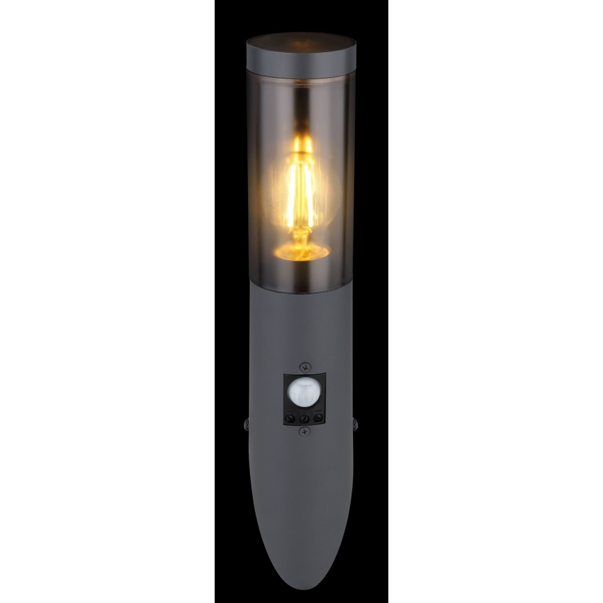 Globo - Applique da esterno con sensore 1xE27/15W/230V IP44