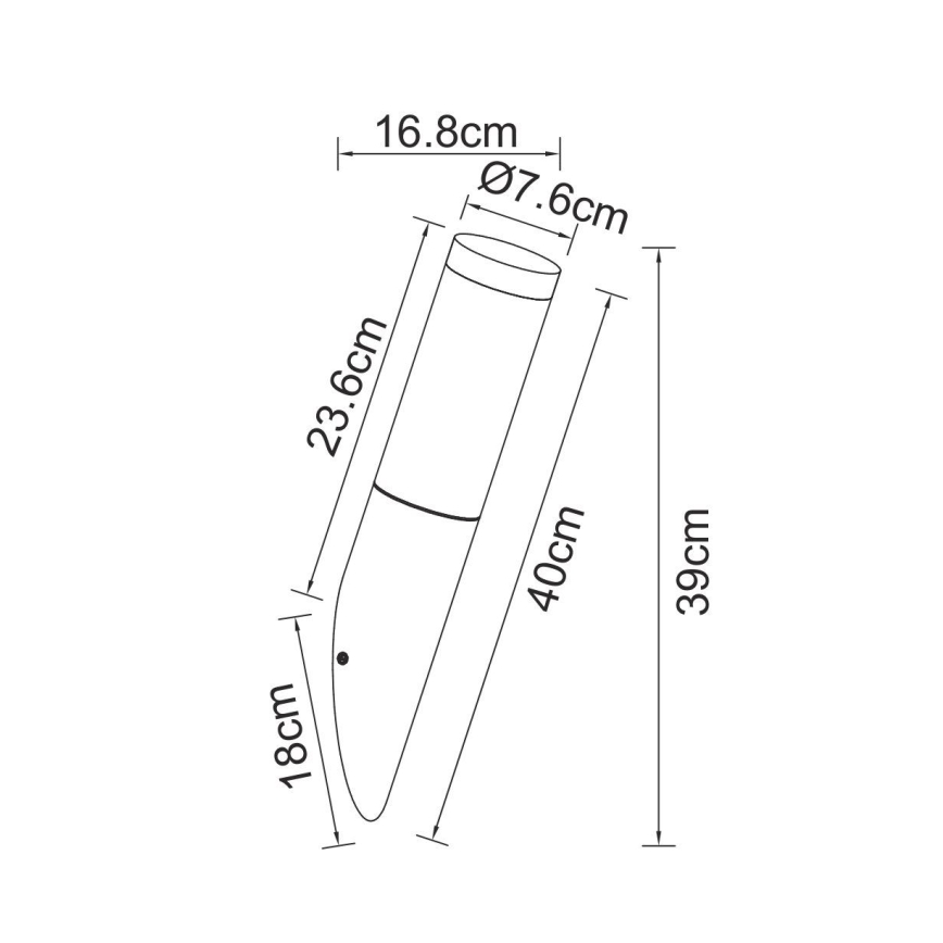 Globo - Außenwandleuchte mit Sensor 1xE27/15W/230V IP44