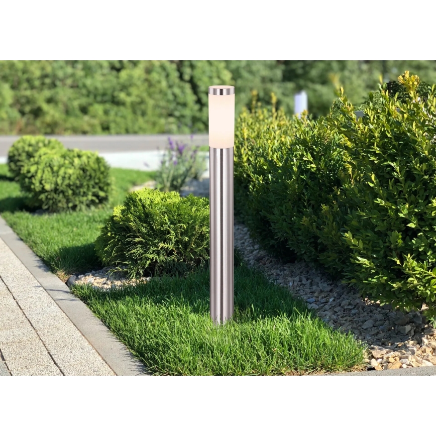 Globo - Außenleuchte 1xE27/23W/230V IP44 80 cm glänzendes Chrom