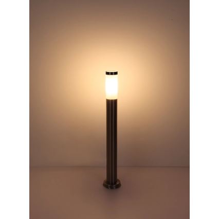 Globo - Lampadaire extérieur 1xE27/23W/230V IP44 80 cm chrome brillant