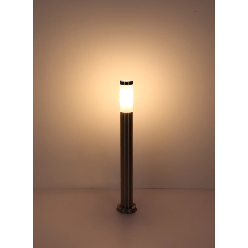 Globo - Lampadaire extérieur 1xE27/23W/230V IP44 80 cm chrome brillant