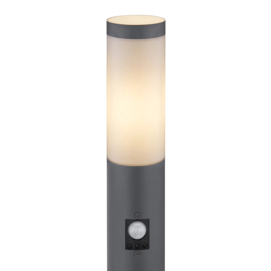 Globo - Lampada da esterno con sensore 1xE27/15W/230V IP44 80 cm antracite