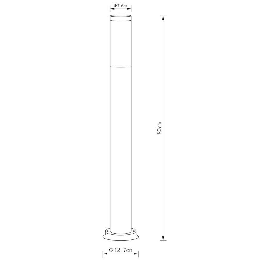 Globo - Lampadaire extérieur 1xE27/23W/230V 80 cm IP44