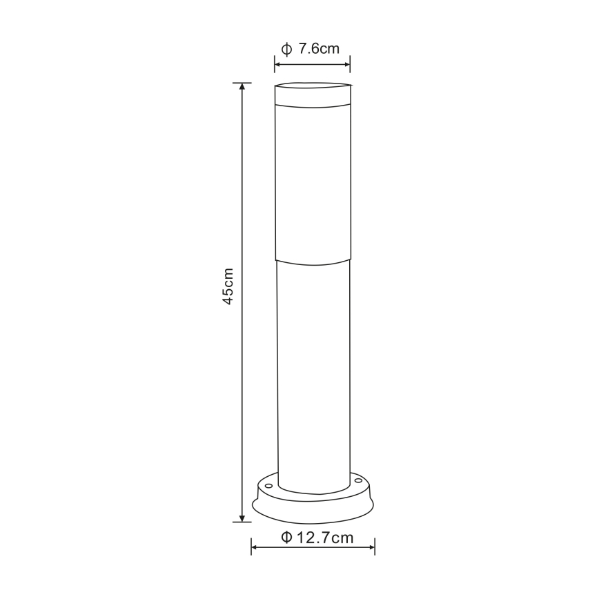 Globo - Lampadaire extérieur 1xE27/60W/230V 45 cm IP44