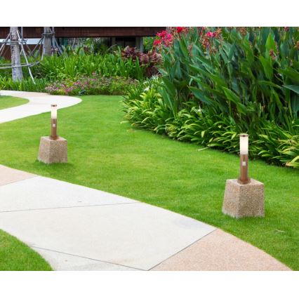 Globo - Lampe d'extérieur équipée d'un détecteur 1xE27/15W/230V 45 cm IP44