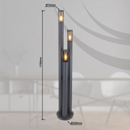 Globo - Lampe d'extérieur 3xE27/23W/230V IP44