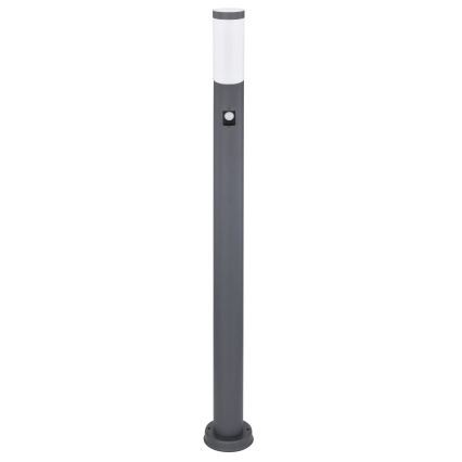 Globo - Lampe extérieure avec détecteur 1xE27/15W/230V IP44 110 cm anthracite