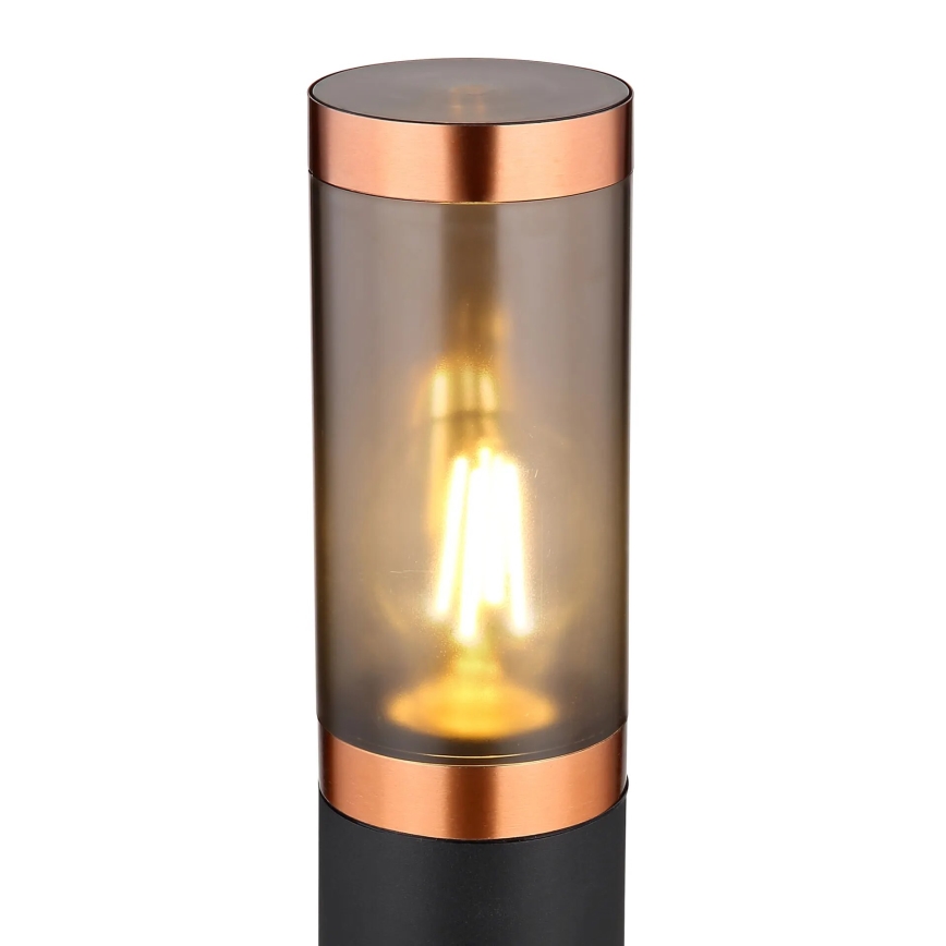 Globo - Lampada da esterno 1xE27/23W/230V IP44 110 cm nero/rame