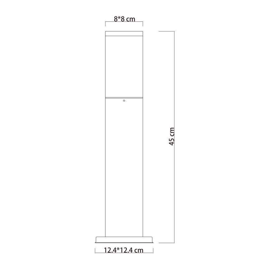 Globo - Lampada da esterno 1xE27/15W/230V 45 cm IP44