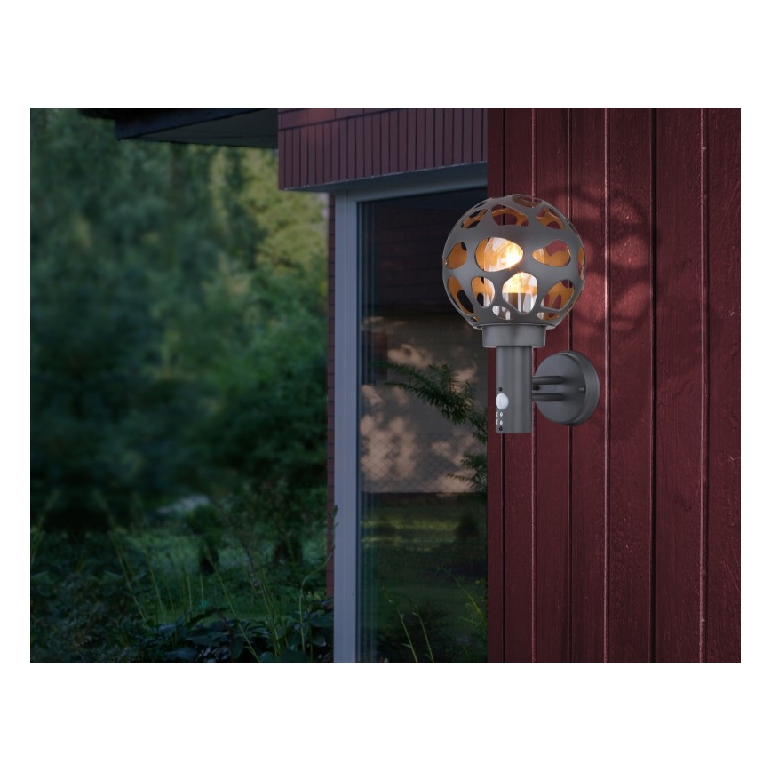 Globo - Applique murale extérieure 1xE27/15W/230V IP44