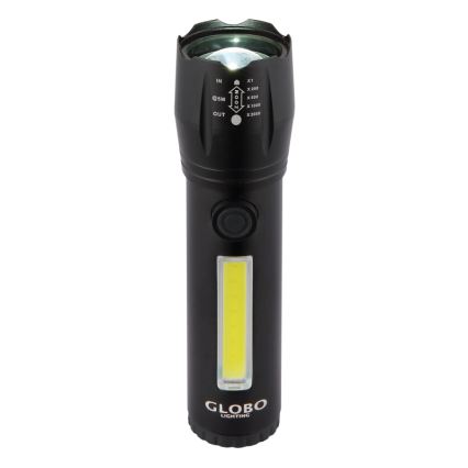 Globo - Lampe de poche rechargeable LED/3W/5V + COB/3W 5500K 1200 mAh