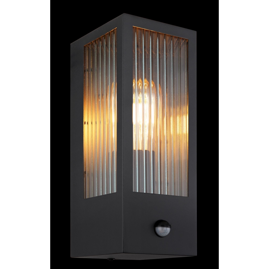 Globo Applique con sensore 1xE27/60W/230V IP44