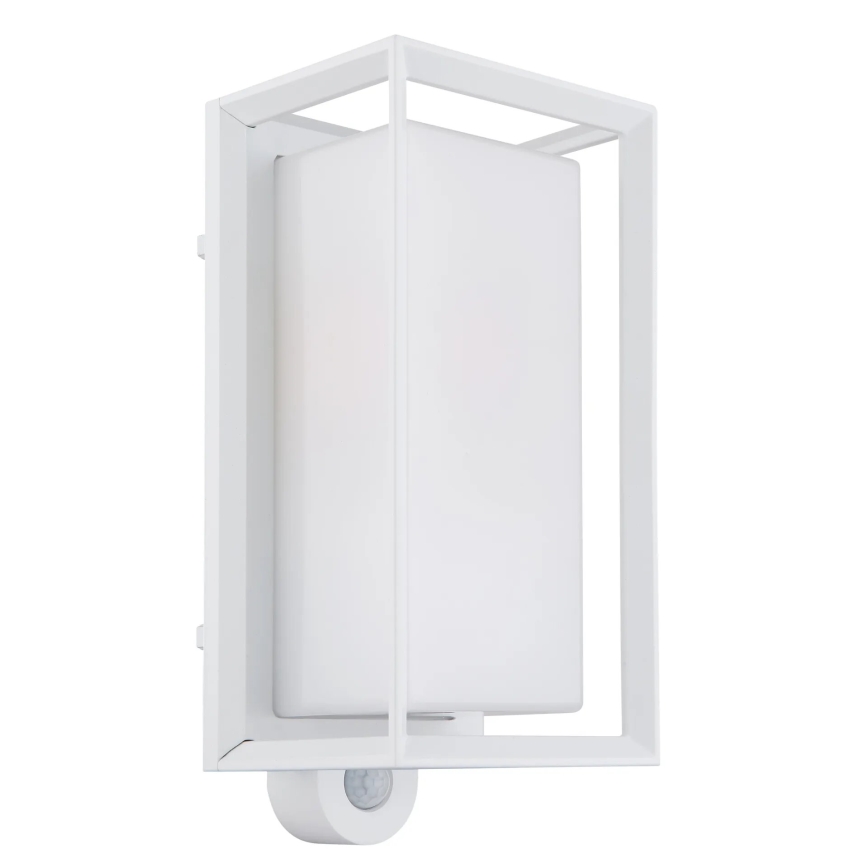 Globo - Outdoor-Wandleuchte mit Sensor 1xE27/60W/230V IP44 weiß