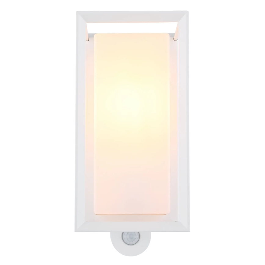 Globo - Outdoor-Wandleuchte mit Sensor 1xE27/60W/230V IP44 weiß