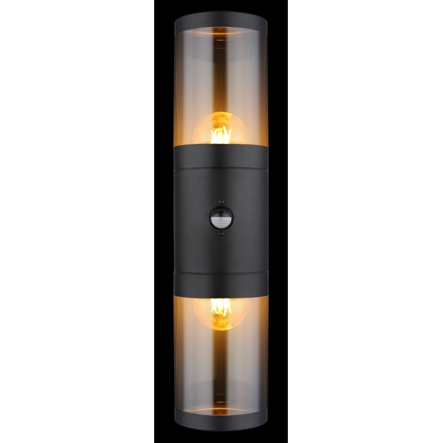 Globo Wandleuchte mit Sensor 2xE27/40W/230V IP44