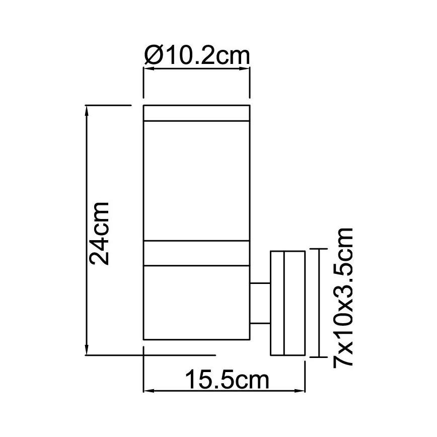 Globo - Applique da esterno 1xE27/60W/230V