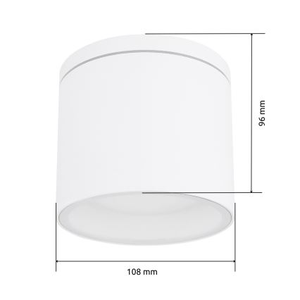 Globo - Plafoniera da esterno 1xGX53/11W/230V IP44