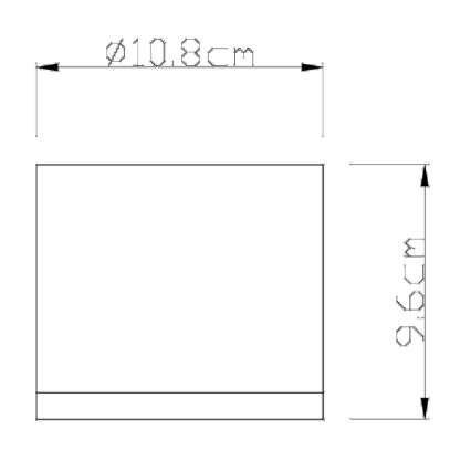 Globo - Plafoniera da esterno 1xGX53/11W/230V IP44