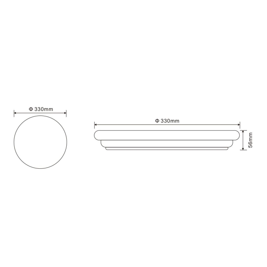 Globo - LED Plafonnier d'extérieur LED/24W/230V IP54