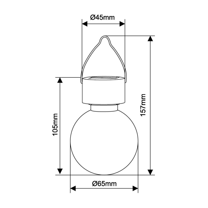 Globo - Lampe solaire LED/0,05W/1,2V IP44