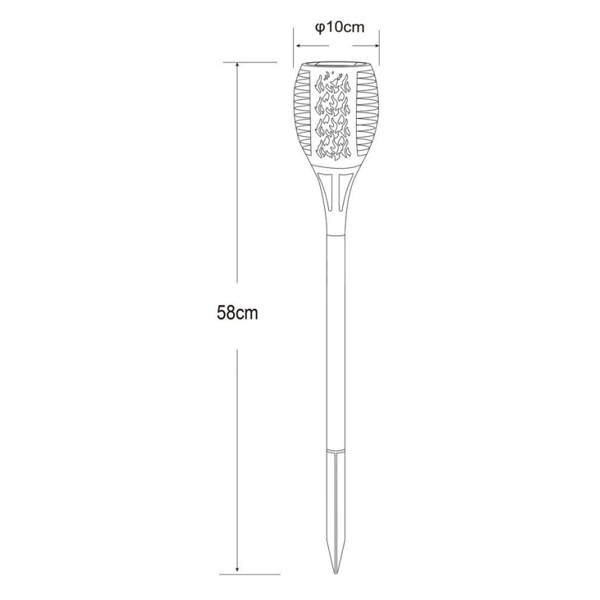 Globo - LED-Solarlampe 36xLED/0,1W/1,2V IP44