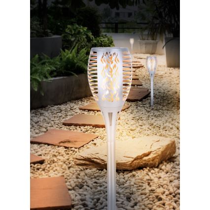 Globo - Lampe solaire LED/3,6W/3V 1800K IP44 chrome brillant