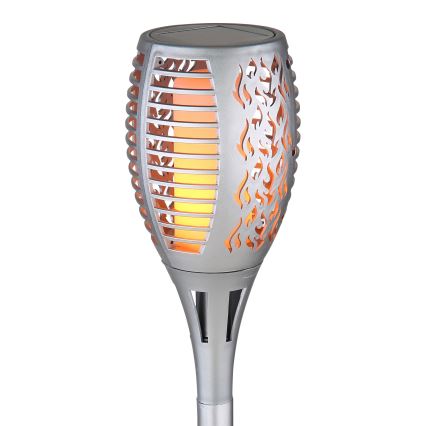 Globo - Lampe solaire LED/3,6W/3V 1800K IP44 chrome brillant