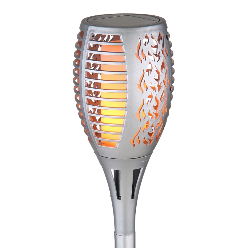 Globo - Lampe solaire LED/3,6W/3V 1800K IP44 chrome brillant