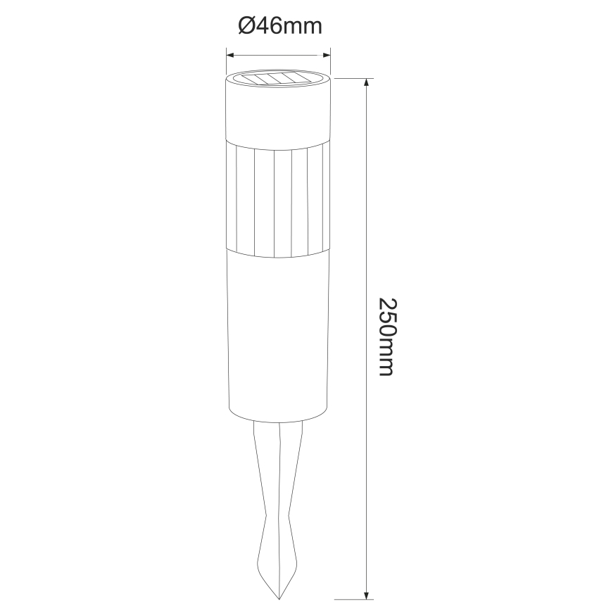 Globo - SET 4x Lampada solare LED LED/0,06W/3,2V IP44