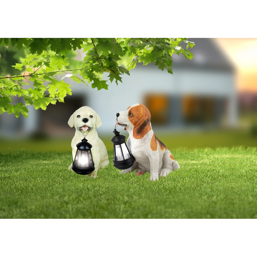 Globo - Lampe solaire LED/0,06W/3V chien IP44 600 mAh