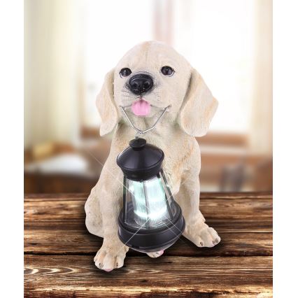 Globo - Luminaire solaire LED/0,06W/3V chien IP44