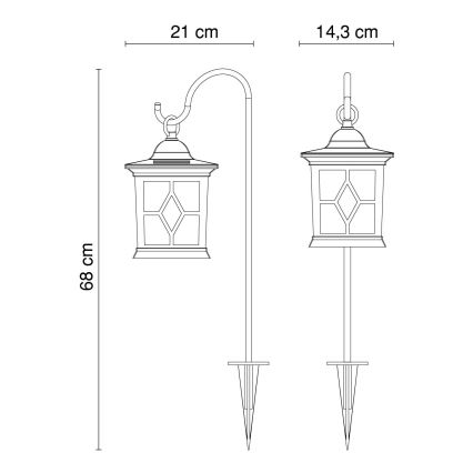 Globo - LED Luminaire solaire LED/0,06W IP44 300 mAh