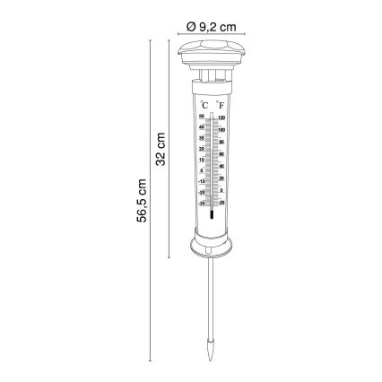 Globo - Lampe solaire LED 0,06W IP44 600 mAh