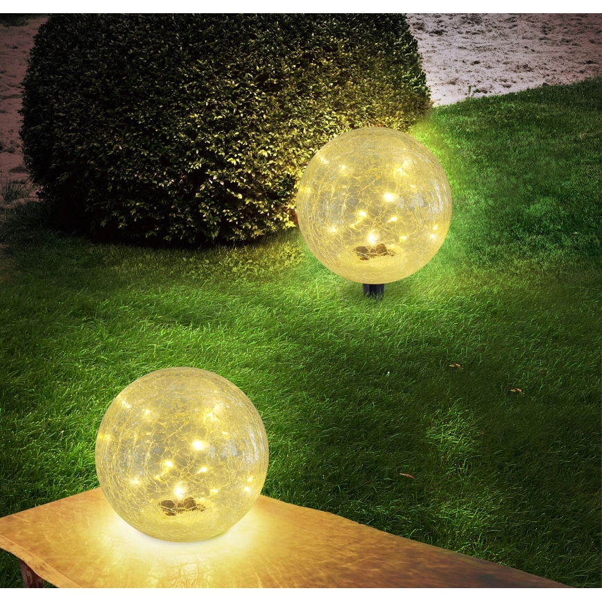 Globo - LED-Solarleuchte 15xLED/0,06W/3,2V d 15 cm IP44