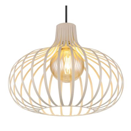 Globo - Pendelleuchte mit Kabel 1xE27/40W/230V beige